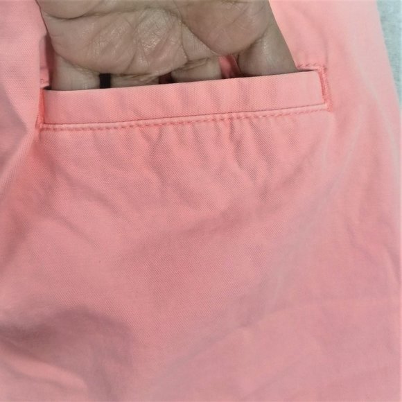 Khakis by Gap Boyfriend Roll-Up Shorts Size 00 Blazing Neon Pink - Picture 9 of 13